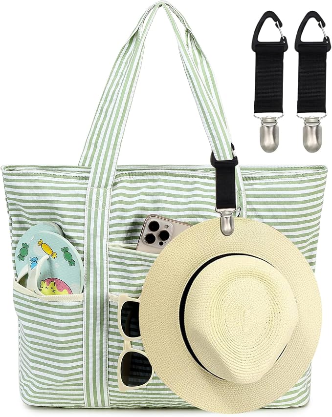 LEDAOU Beach Bags for Women, Beach Bags Waterproof Sandproof, Packable Beach by LEDAOU