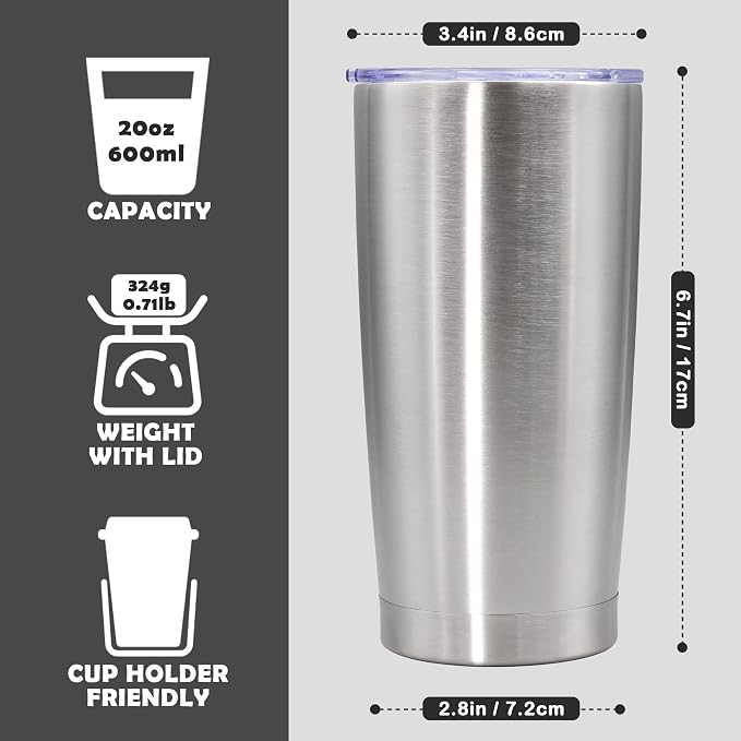 20oz Tumbler Bulk Stainless Steel Tumbler Cup - Image 4