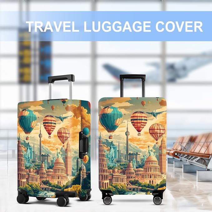 Luggage Cover Washable Suitcase Protector Anti-scratch Suitcase cover Fits - Image 5