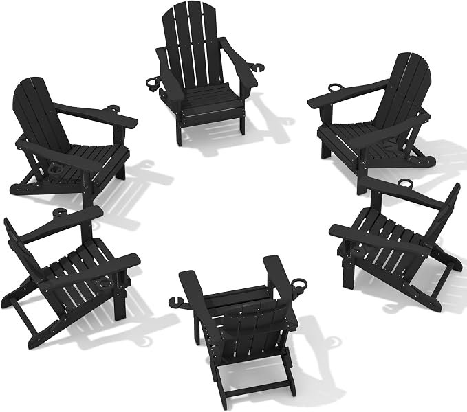 SERWALL HDPE Folding Adirondack Chair by SERWALL
