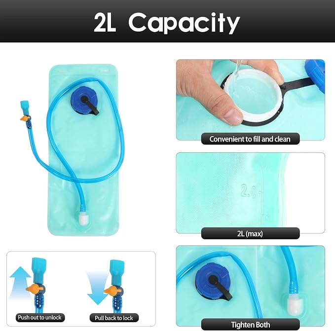 WOLT Hydration Backpack 18L Hiking Water Backpack - Image 3