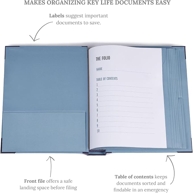 Savor | 2025 Edition The Folio™ Document Organizer | Custom Dyed Cloth-Bound - Image 3