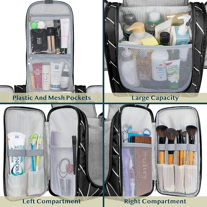 PAVILIA Extra Large Toiletry Bag Travel Bag - Image 4