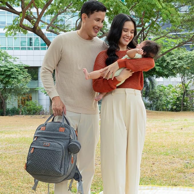 BabbleRoo Extra Large Diaper Bag Backpack, Expandable Baby Bag - Image 9