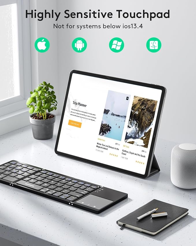 Samsers Multi-Device Foldable Bluetooth Keyboard - Image 3