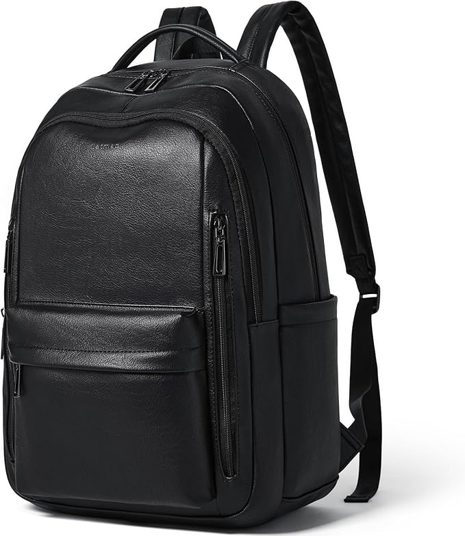 30L Business Laptop Backpack for Women Men, Travel Work Backpack Purse Faux by LATMAP