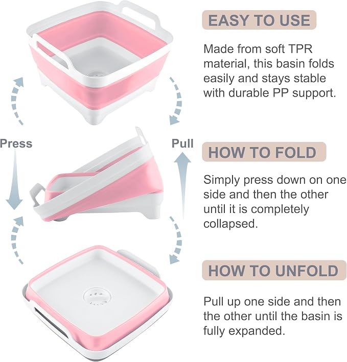 2.4 Gal Collapsible Dish Basin - Image 4