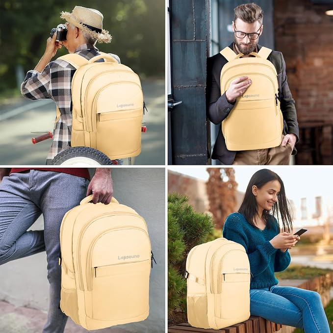 Lapsouno 15.6 Inch Laptop Backpack - Image 7
