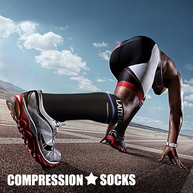 CHARMKING Compression Socks for Women & Men Circulation 15-20 mmHg is Best - Image 2