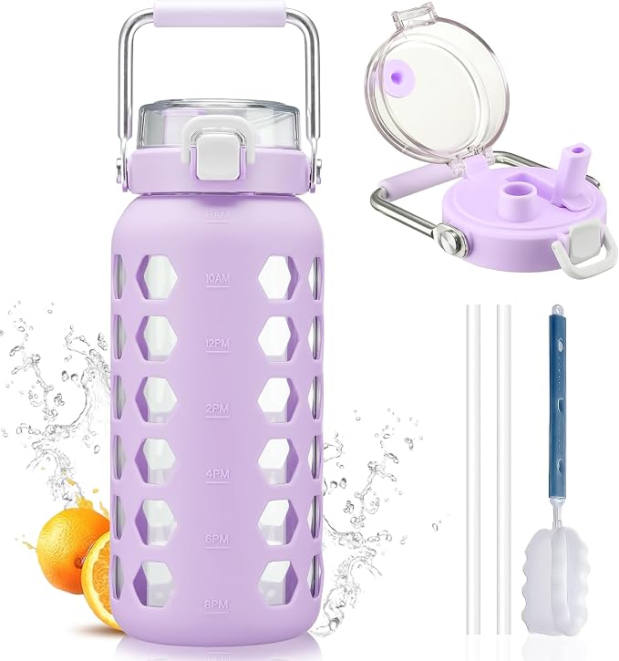 MUKOKO 64oz Glass Water Bottles by MUKOKO
