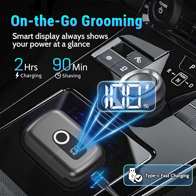 Electric Foil Shavers for Men: Mini Electric Razor, Foil Shaver for Face - Image 6