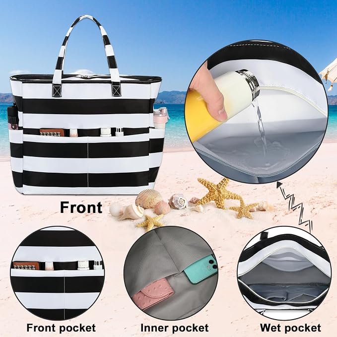 Waterproof Beach Tote Pool Bags - Image 3