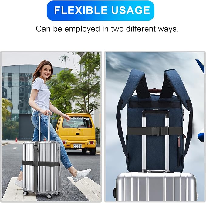Luggage Straps for Suitcases, TSA Approved, Adjustable & Versatile, Sturdy - Image 7