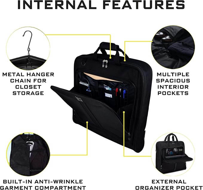 Premium Suit Garment Bag Carry On - Image 5
