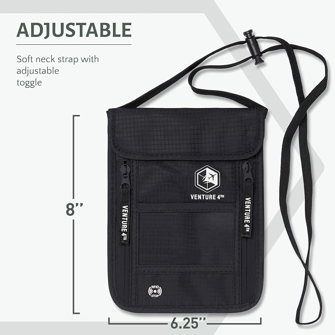 VENTURE 4TH Passport Holder Neck Wallet - Image 2