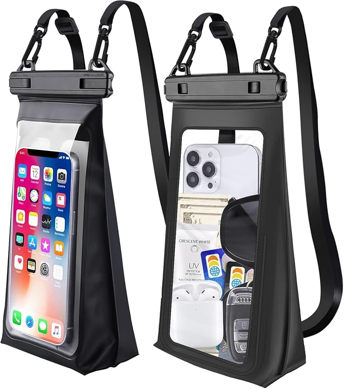 Large Capacity Waterproof Phone Pouch Floating, Waterproof Bag Case by GUZACK