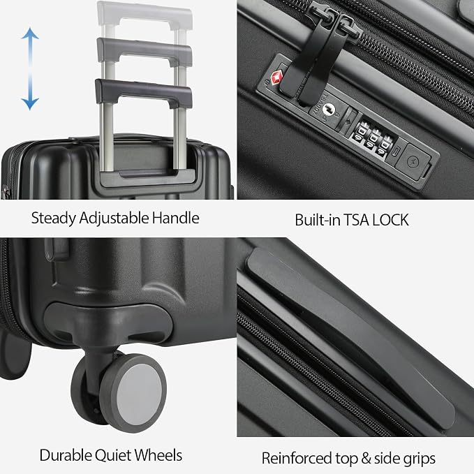 KROSER Hardside Expandable Carry On Luggage - Image 4