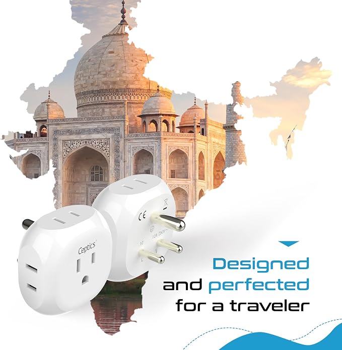 Ceptics India, Pakistan Travel Adapter - Image 4