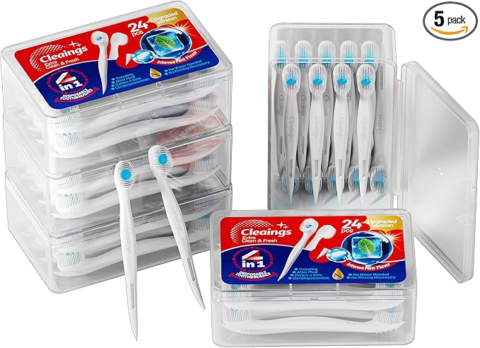 cleaings® Mini Disposable Toothbrush Set by Trycleaingsrefreshsmile