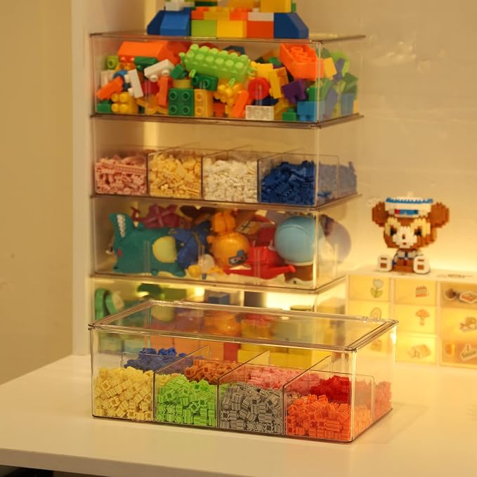 Yesesion Clear Plastic Storage Bins - Image 6