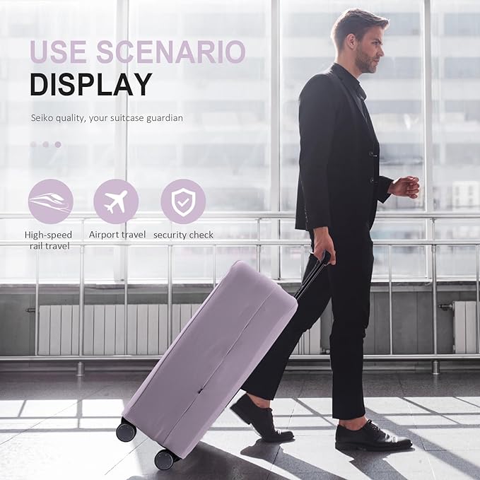 Travel Luggage Cover Protector Scratch-Resistant Fit 19-31 Inch Suitcase - Image 7