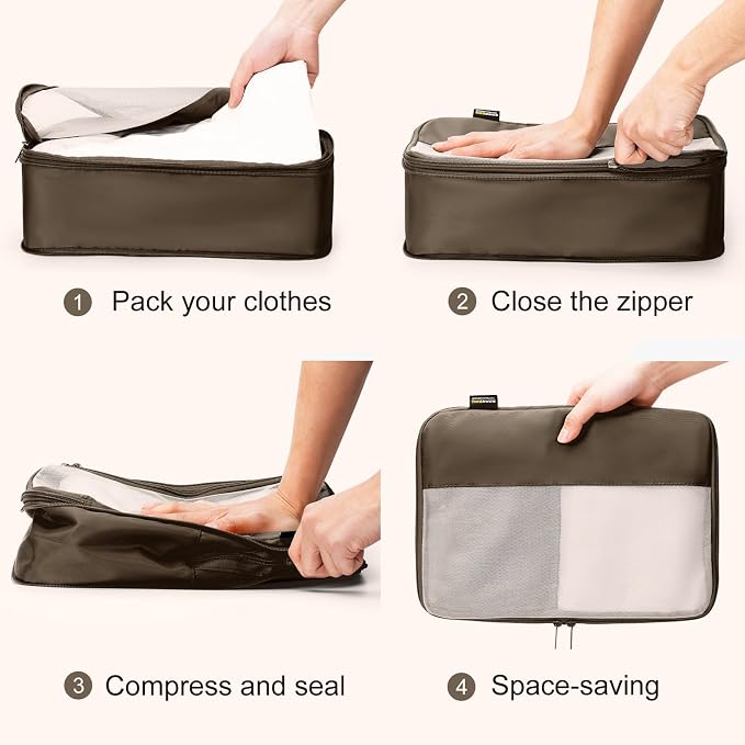 6 Set Compression Packing Cubes - Image 3