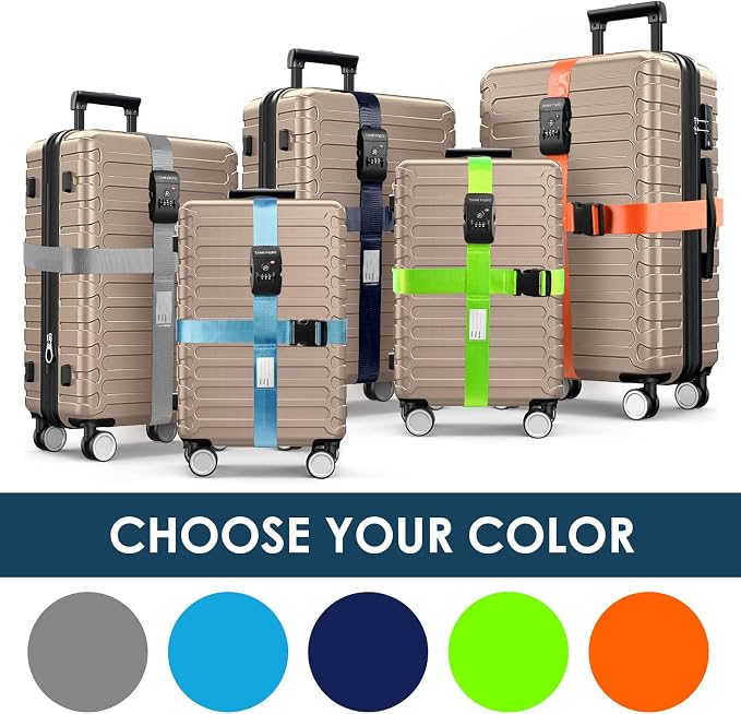 Travel Inspira Luggage Straps for Suitcases Travel Belt for Luggage TSA - Image 9