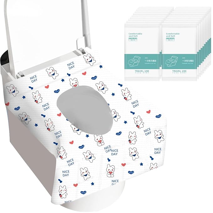 100 Pack Toilet Seat Covers Disposable, Portable Toilet Seat Cover by Zeckzoin