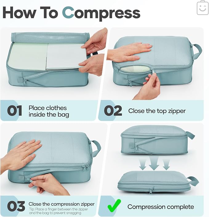 Veken 9/11 Set Compression Packing Cubes - Image 3