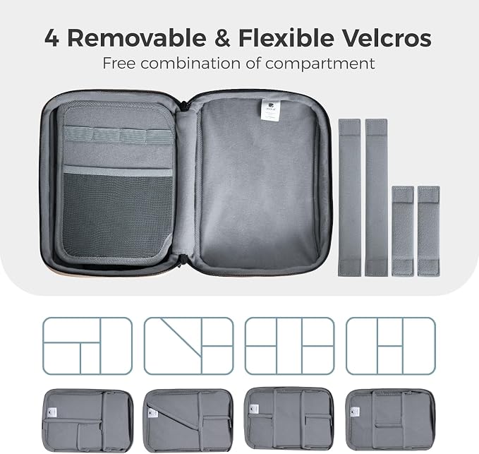 pack all Electronic Organizer Plus, Larger Capcity Cable Organizer Bag - Image 5