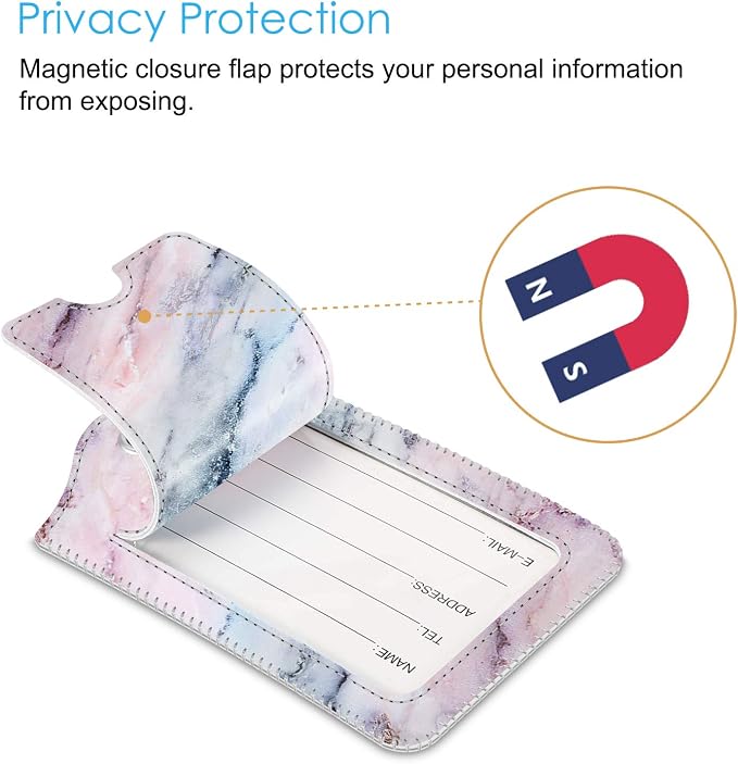 Fintie Luggage Tags, Privacy Cover ID Label - Image 3