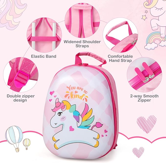 HONEY JOY Kids Luggage, Lightweight Toddler Girls Suitcase, Durable ABS - Image 7