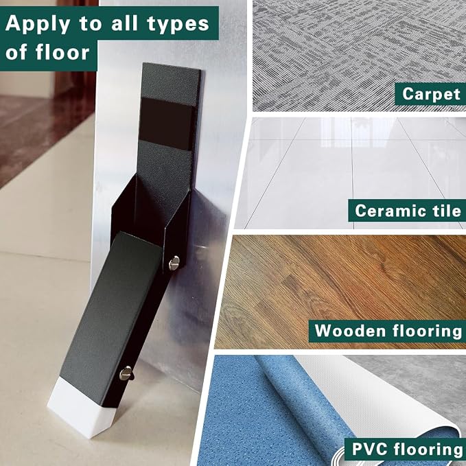 Door Stoppers for Bottom of Door, No Drilling Door Stopper, Door Holder to Keep - Image 3