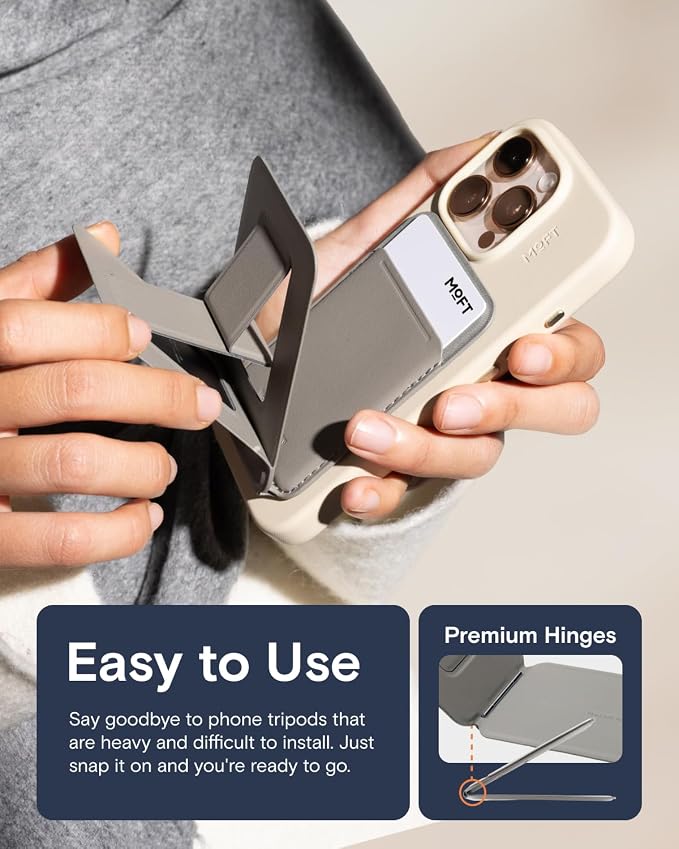 MOFT Phone Tripod Wallet for iPhone, Mulit-Angles, Lightweight & Portable Phone - Image 8