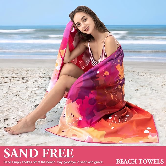 Your Choice Microfiber Quick Dry Sand-Free Beach Towel - Image 3