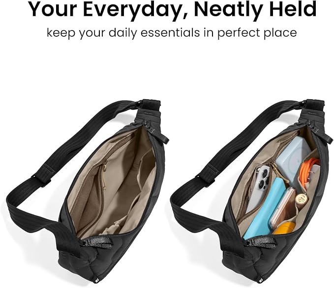 tomtoc 3.5L Puffer Sling Crossbody Bag - Image 4