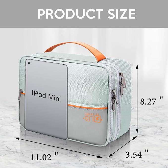 Electronic Organizer Travel Case, Travel Cord Organizer Case Portable - Image 2