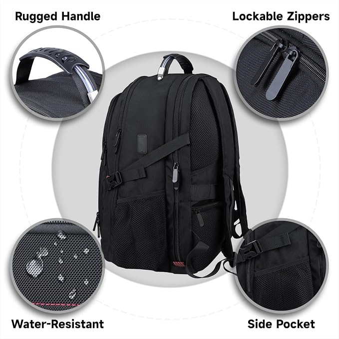 18.4 Inch Travel Laptop Backpack, Extra Large Backpack, Laptop Backpack - Image 3