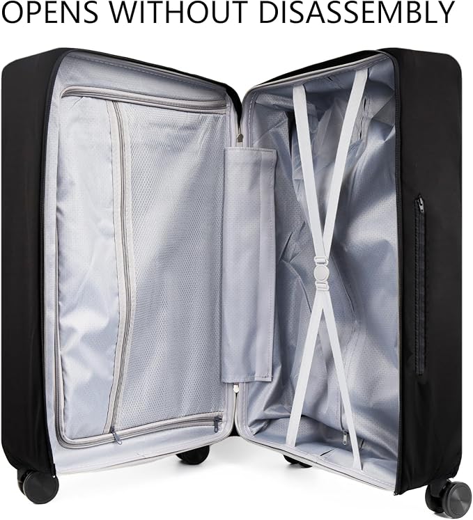 Transparent PVC Suitcase Cover, No Disassembly Required Clear Luggage Protector - Image 4