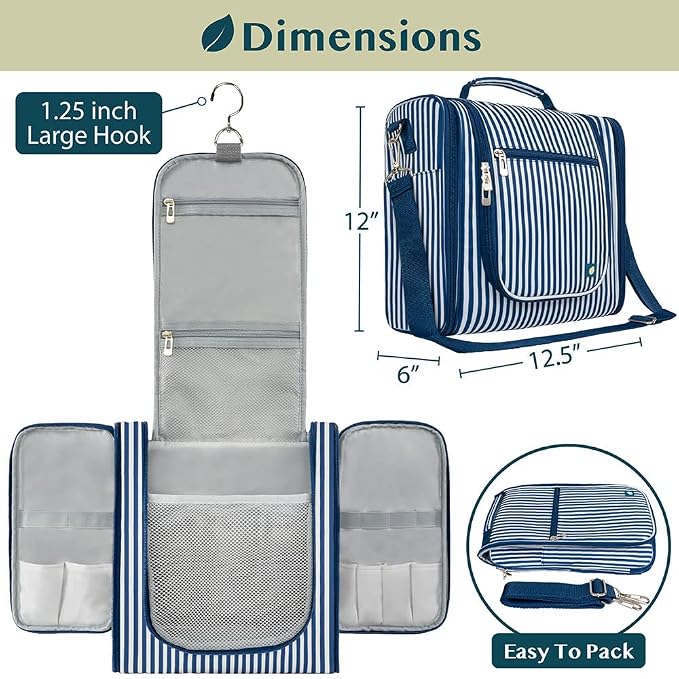 PAVILIA Extra Large Toiletry Bag Travel Bag - Image 2