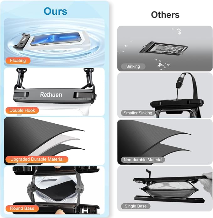 Large Floating Waterproof Phone Pouch, Float Water Proof Bag - Image 3