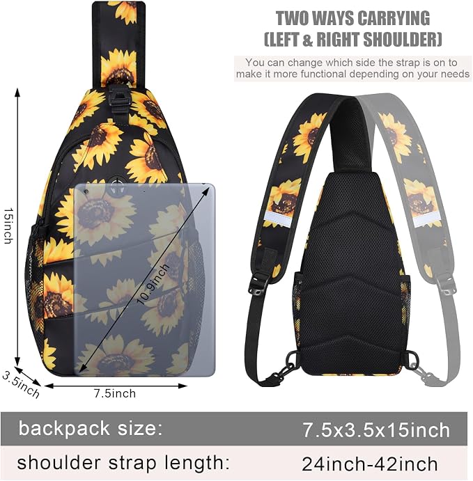 Crossbody Bags for Women Men Trendy Sling Bag Bakpack Casual Chest Bag - Image 2