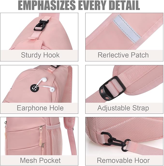 Crossbody Bags for Women Men Trendy Sling Bag Bakpack Casual Chest Bag - Image 5