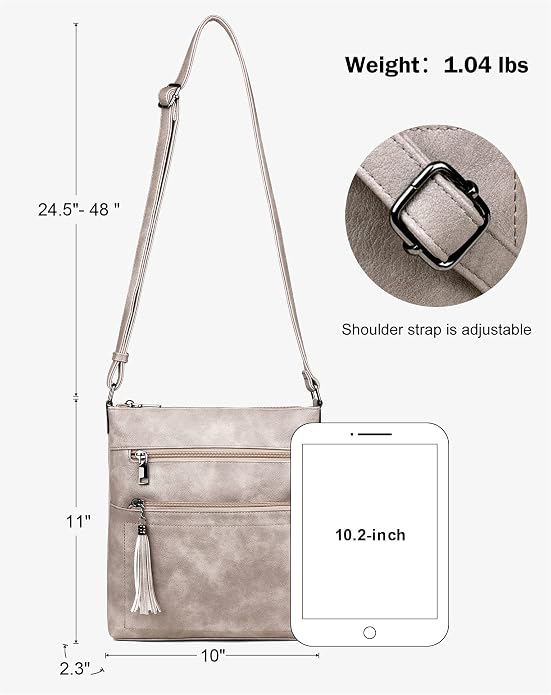 MASINTOR Crossbody Purses for Women, Adjustable Strap Shoulder Bag - Image 4