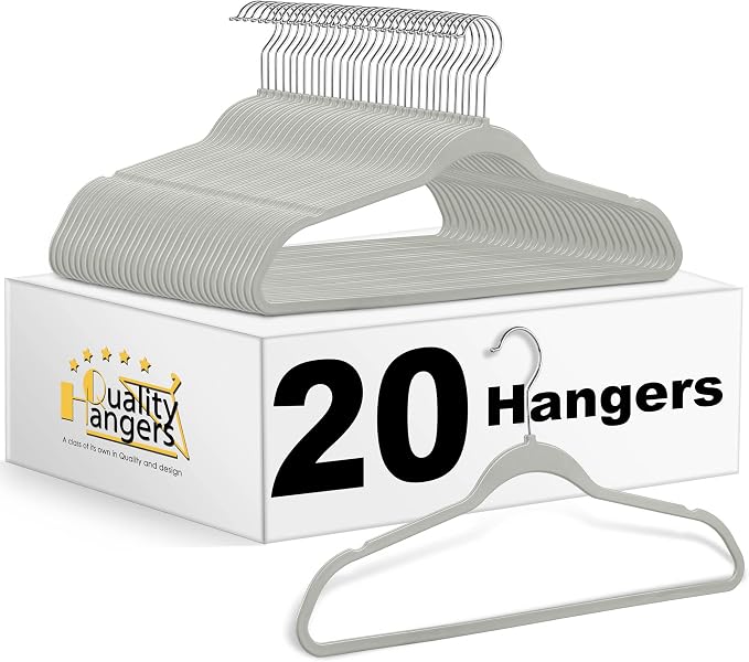 Quality 20 Pack Hangers by QualityHangers