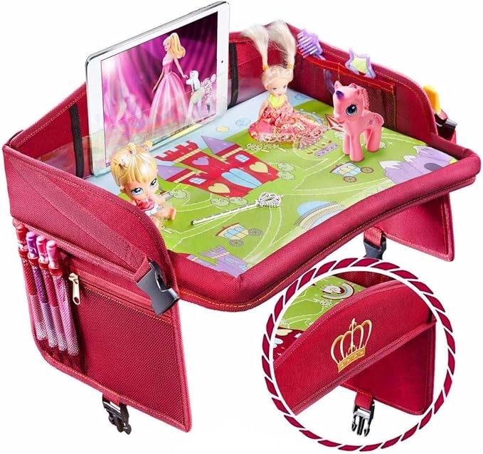 Coolmum Kids Travel Tray, Toddler Car Seat Tray, Double Sided Activity Organizer by Coolmum