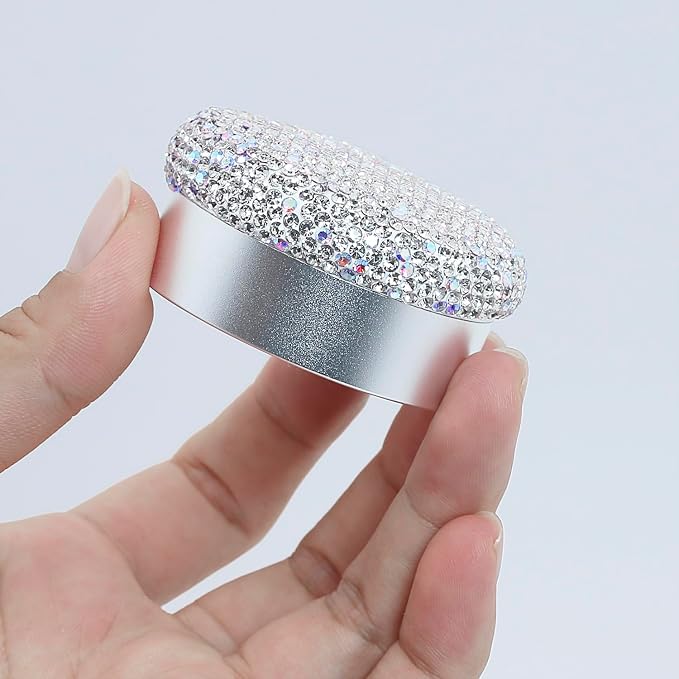 Small Pill Case 3 Compartments, Metal Round Portable Pill Box, Waterproof - Image 4