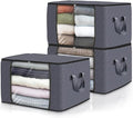 Fab totes 3-Pack Clothes Storage, Foldable Blanket Storage Bags, Containers by Fabtotes