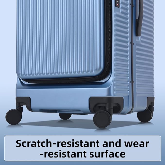 2 pieces 20/29 Aluminum Frame Carry On and Checked Luggage Set - Image 3