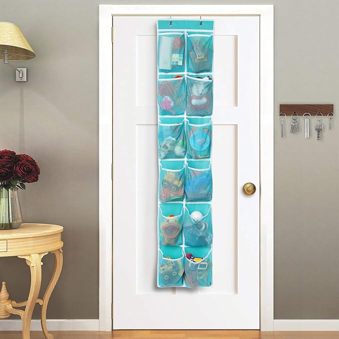 Over the Door Hanging Shoe Organizer, 12 Pockets - Image 5